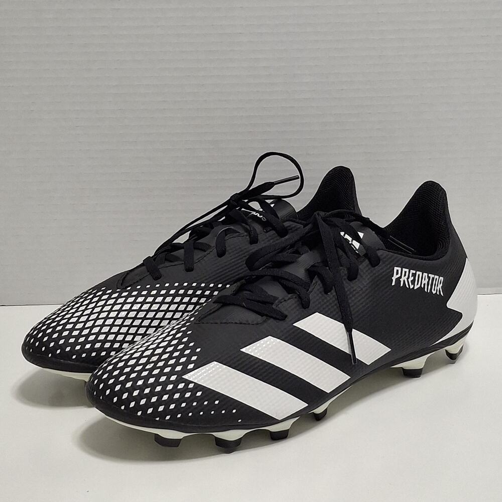 Adidas Predator 20.4 FW9204 Black Mens Cleats Size 12